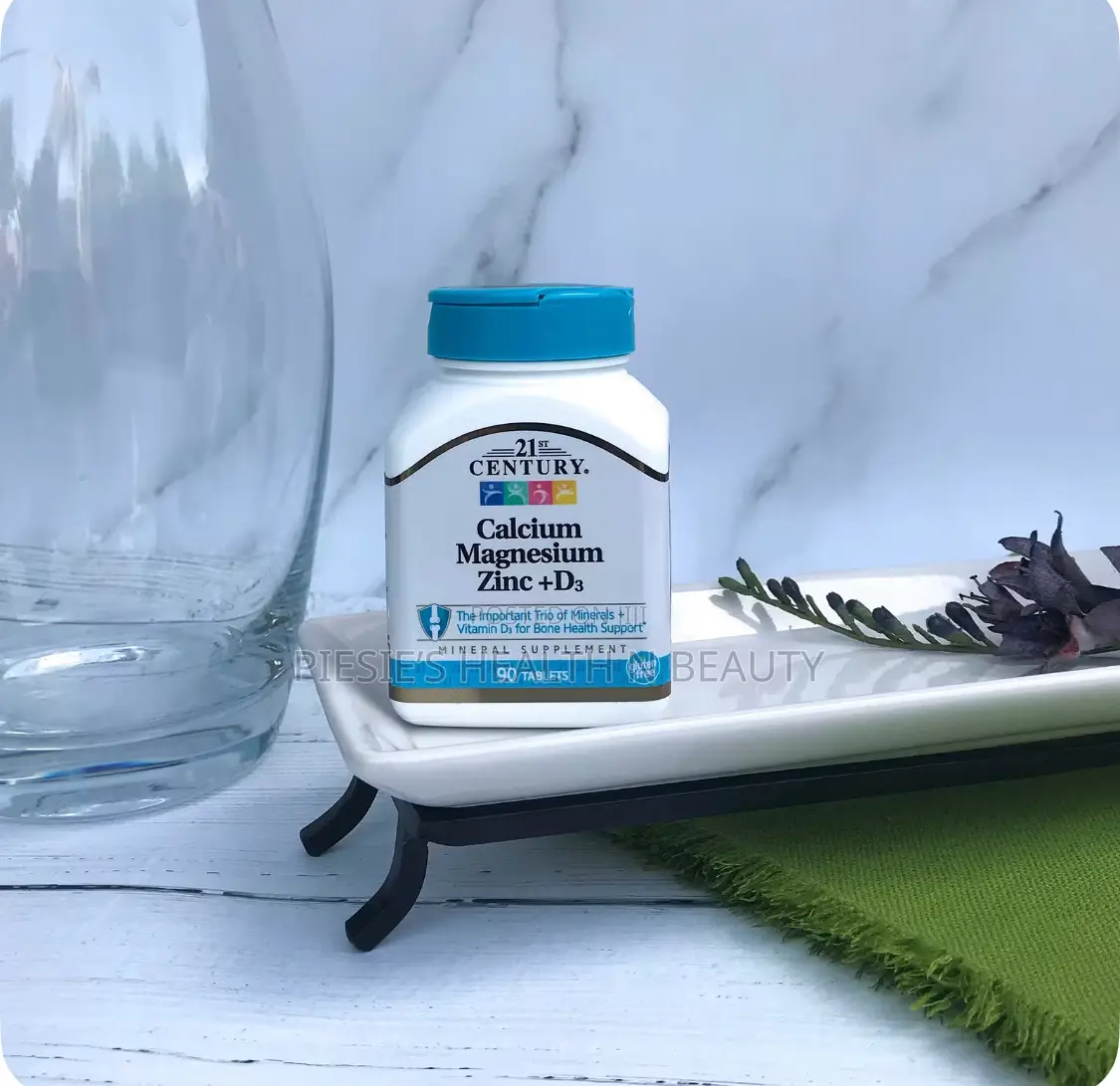 21st Century, Calcium Magnesium Zinc + D3, 90 Tablets