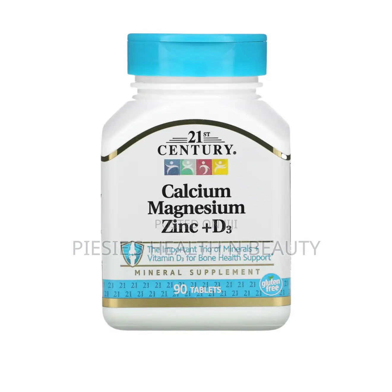 21st Century, Calcium Magnesium Zinc + D3, 90 Tablets
