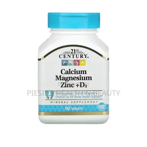 21st Century, Calcium Magnesium Zinc + D3, 90 Tablets