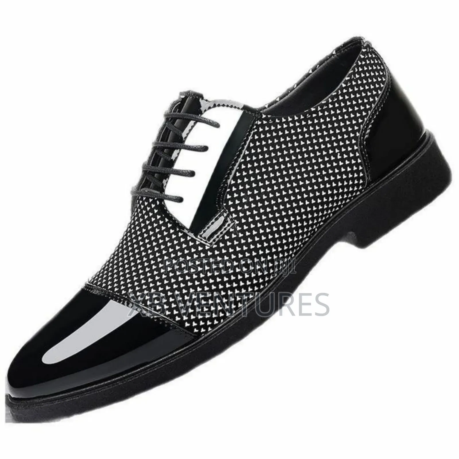 Mens Dress
Pointed Lace Up Business Tuxedo Shoes- Black