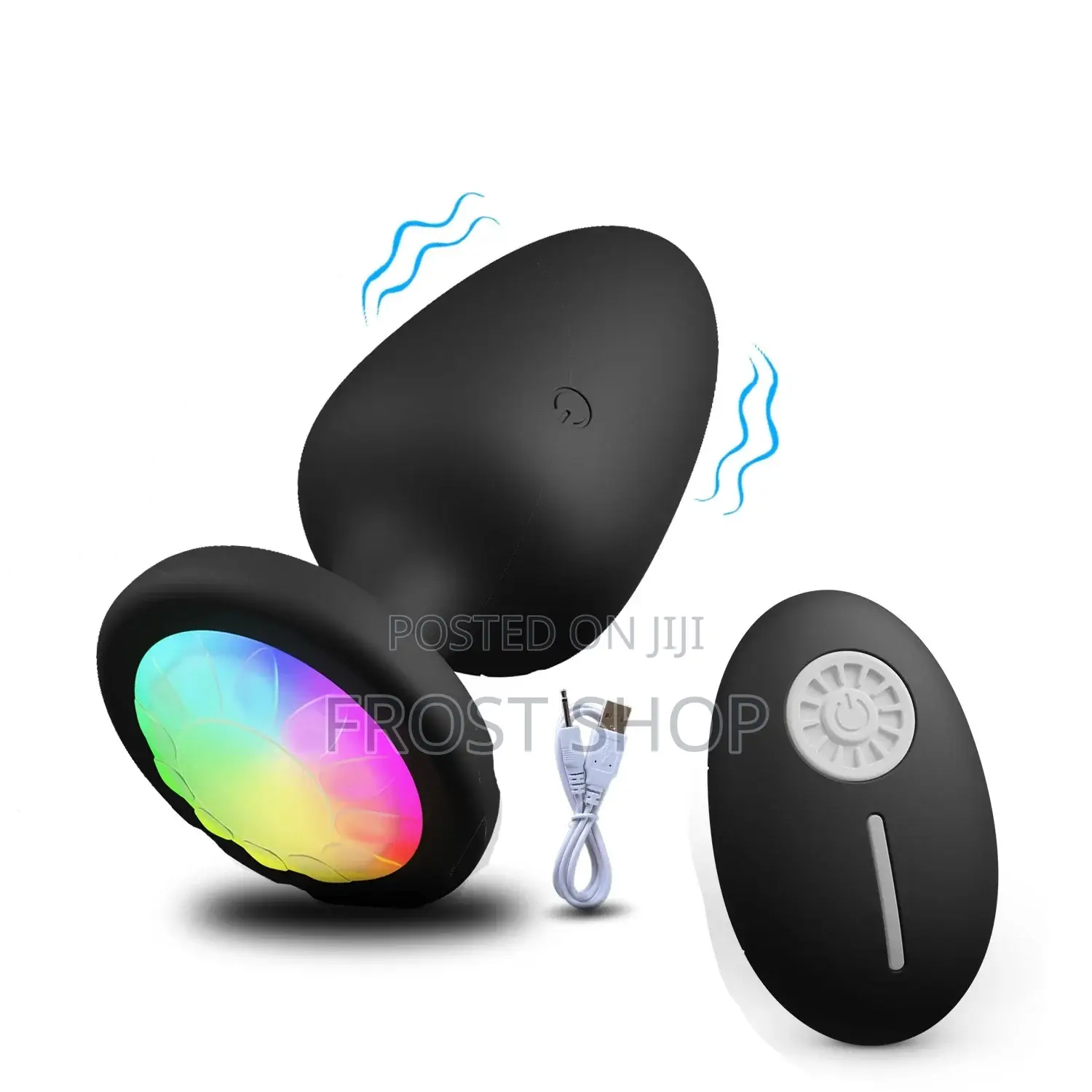 Led Anal Butt Plug Wireless Remote Vibrating Prostrates Massager