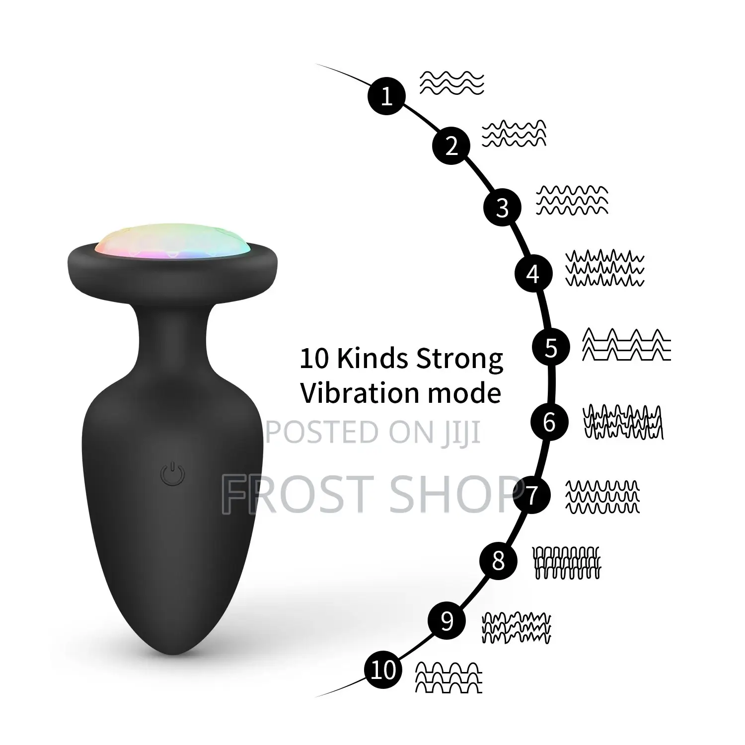 Led Anal Butt Plug Wireless Remote Vibrating Prostrates Massager