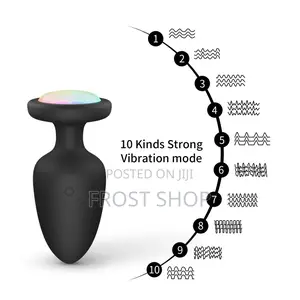 Led Anal Butt Plug Wireless Remote Vibrating Prostrates Massager
