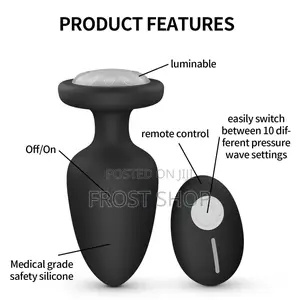 Led Anal Butt Plug Wireless Remote Vibrating Prostrates Massager