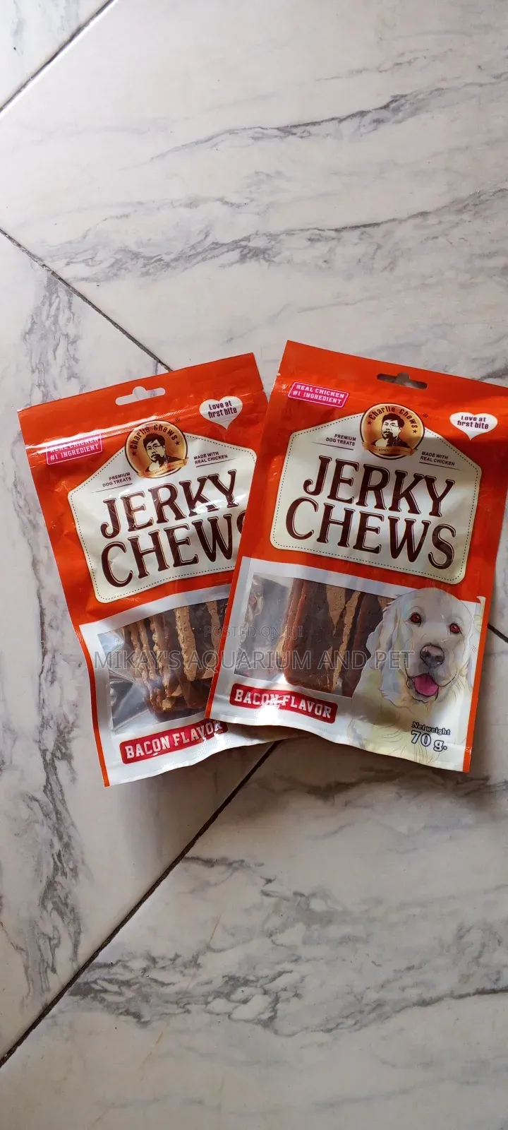 Jerky Chews for Dogs,Bacon Flavour