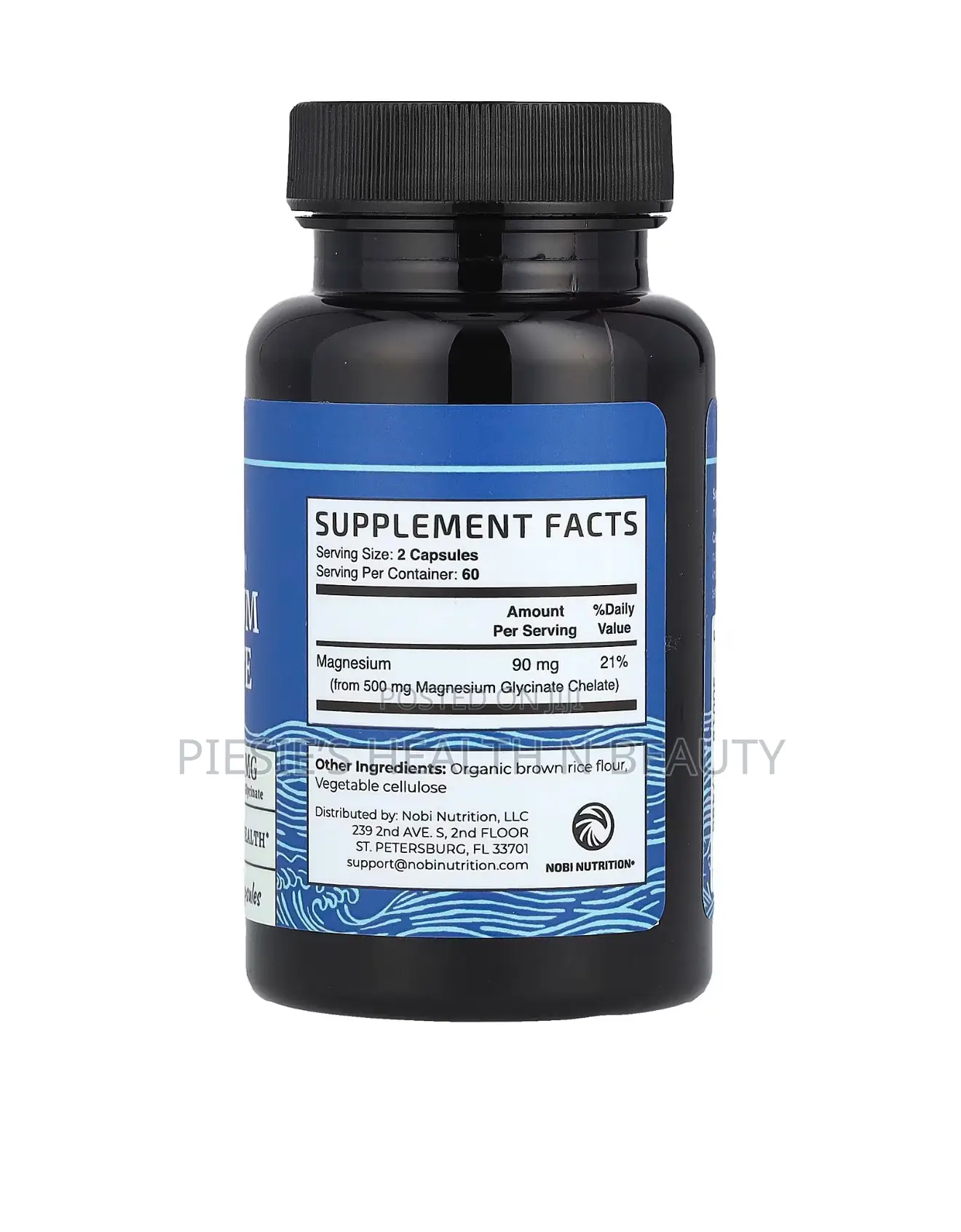 Nobi Nutrition Magnesium Glycinate 500mg |Chelated for High Absorption