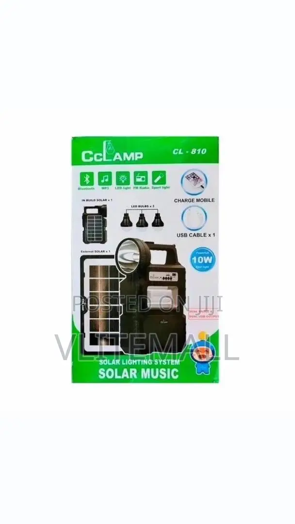 Cclamp Multifunctional Portable Solar System (Cl-810)