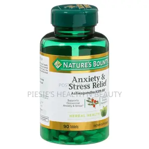 Nature's Bounty Anxiety Stress Relief Ashwagandha KSM-66, 90 Count