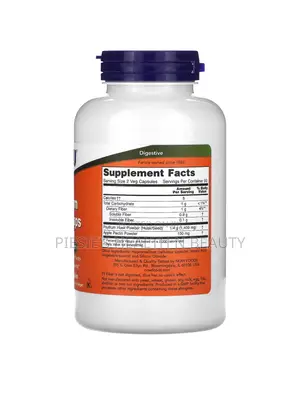 Now Foods Psyllium Husk 700 Mg - 180 Veg Capsules