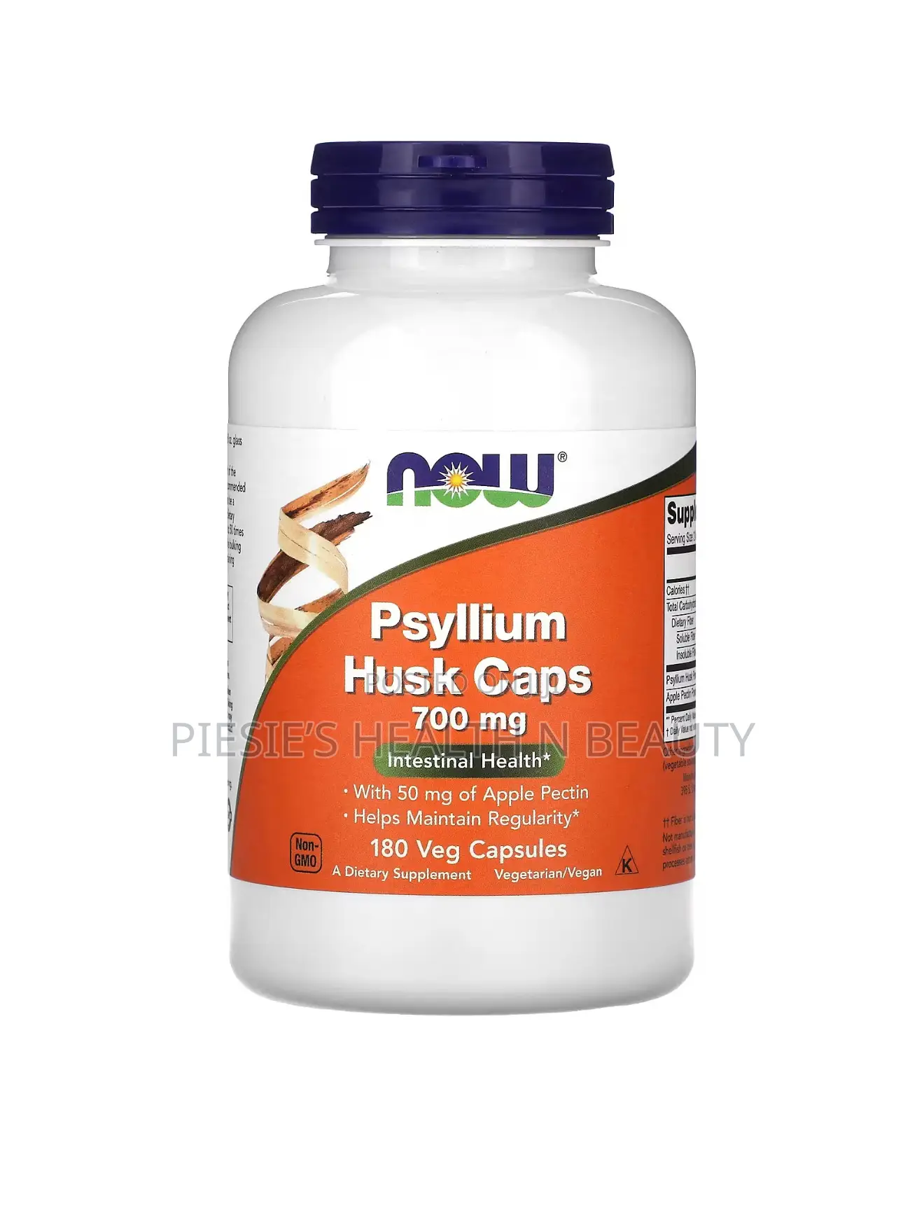 Now Foods Psyllium Husk 700 Mg - 180 Veg Capsules