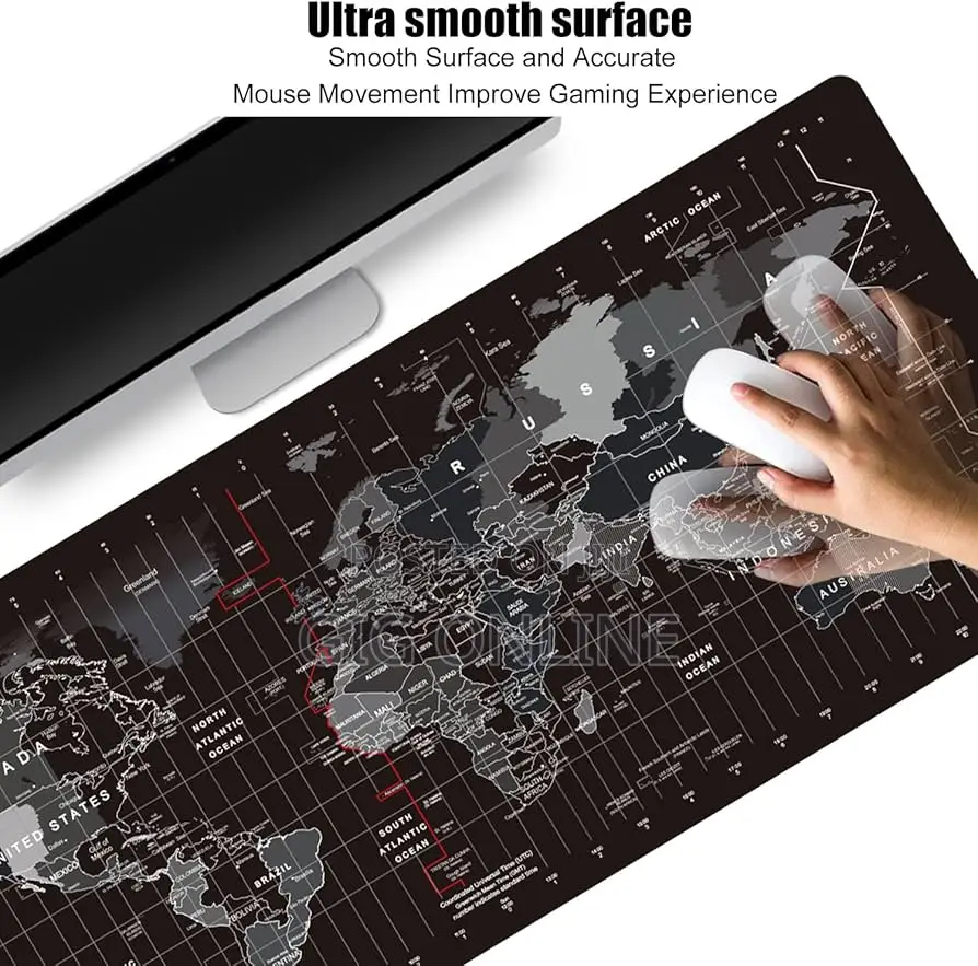 Foldable World Map Mouse Pad