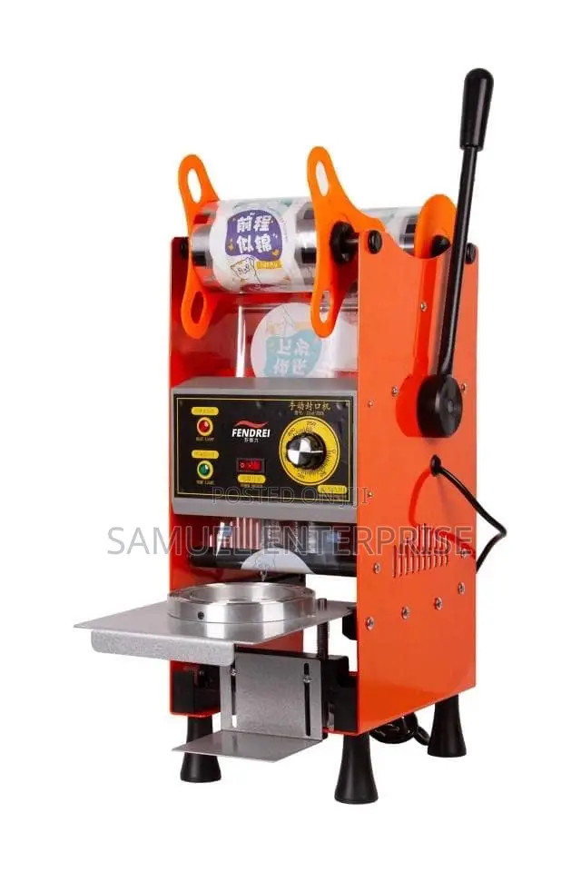 Best Manual Cup Sealing Machine + 2 Free Styled Sealing Roll