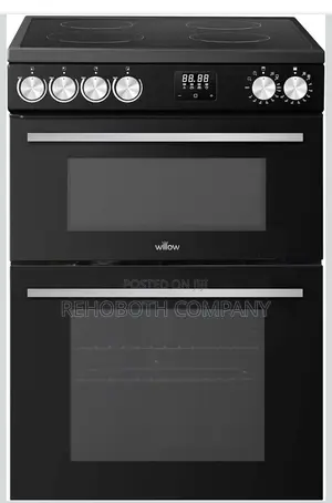 Willow Wdoc60tbl 60cm Electric Double Oven Cooker With Ceramic Hob