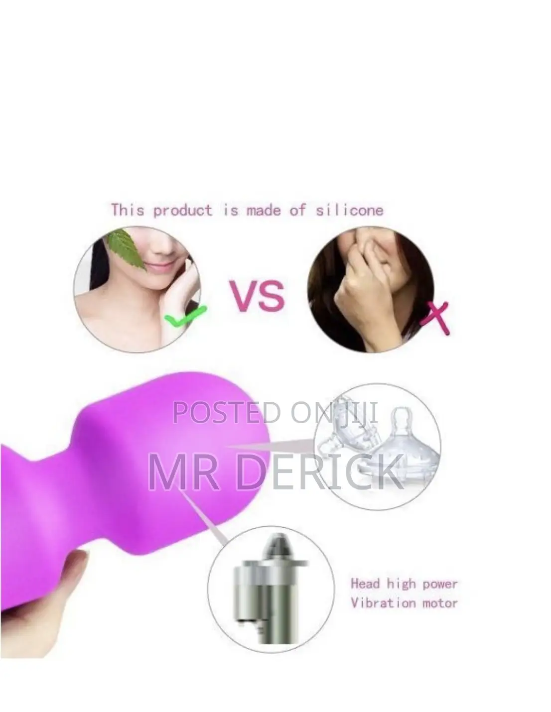 Av Wand 8 Speeds 20 Vibrating Dildo Vibrator - Purple