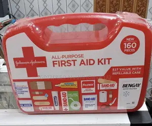 Johnson Johnson All-purpose Portable Compact First Aid Kit, 160 Pc