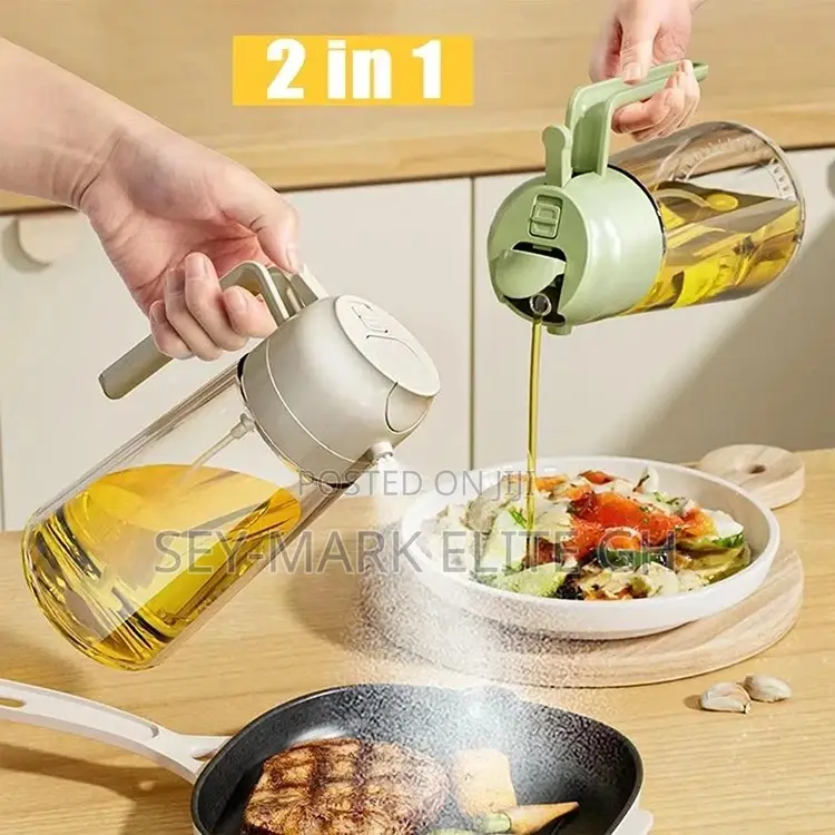 2 in 1 Oil Spray Dispenser Bottle
