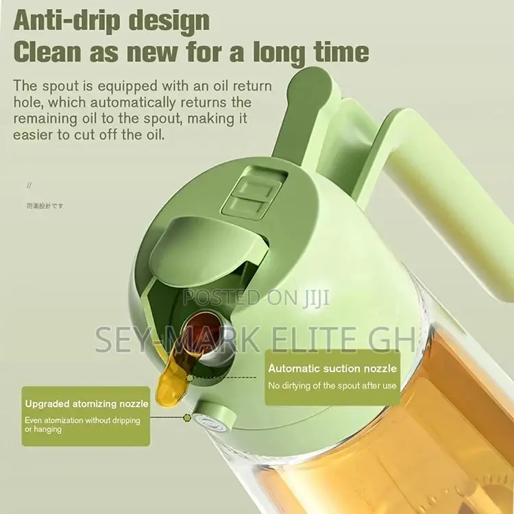 2 in 1 Oil Spray Dispenser Bottle