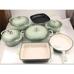 7-Piece Enameled Cast Iron Cookware Set