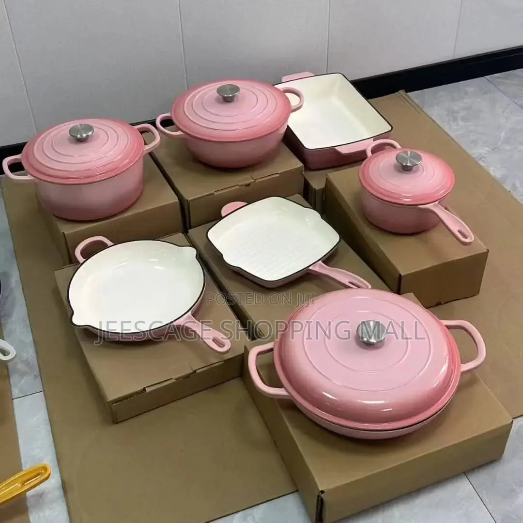 7-Piece Enameled Cast Iron Cookware Set