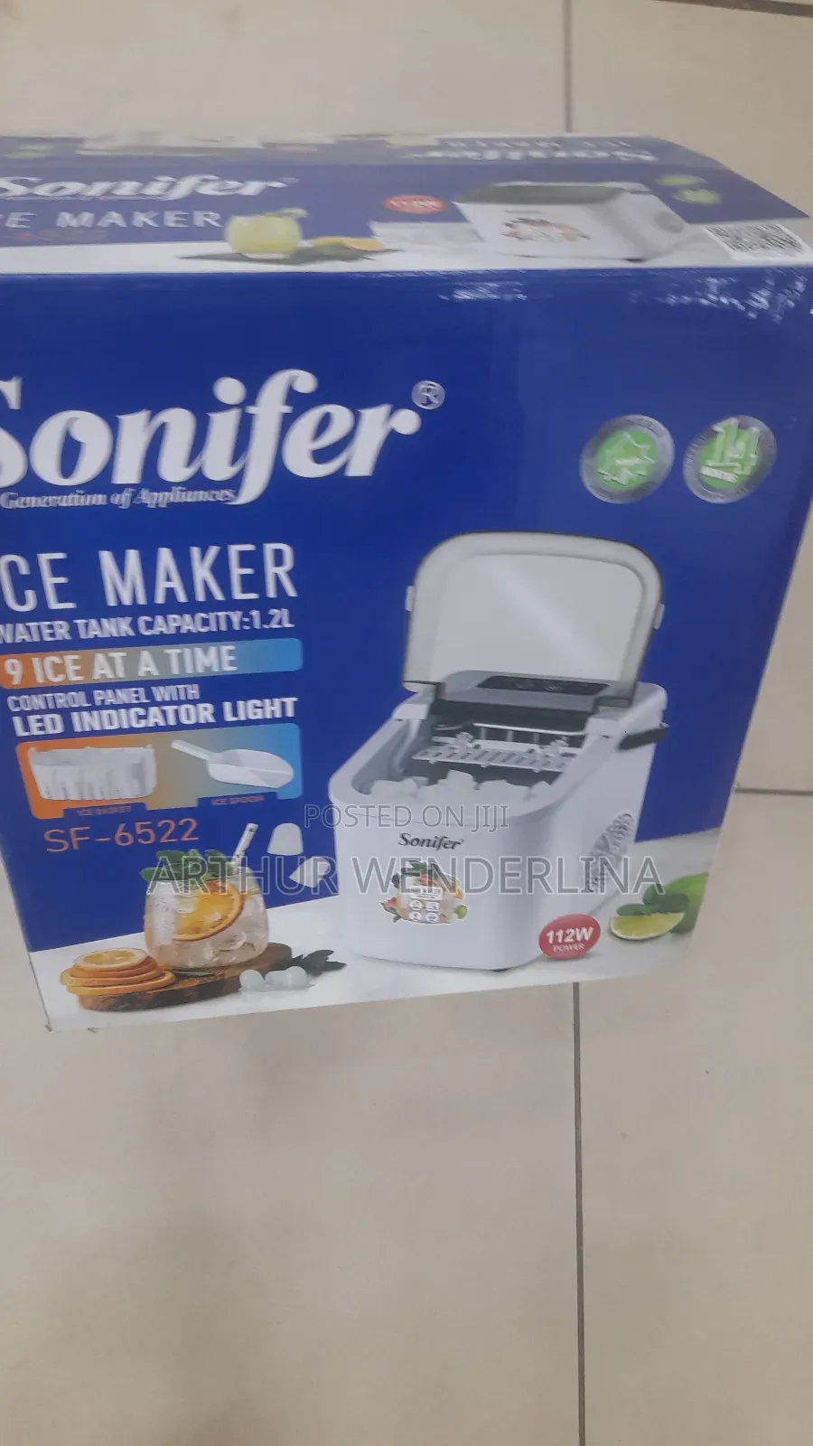 Sonifer Electric Ice Maker Capacity 1.2 L