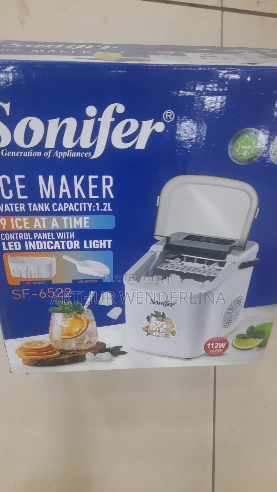 Sonifer Electric Ice Maker Capacity 1.2 L