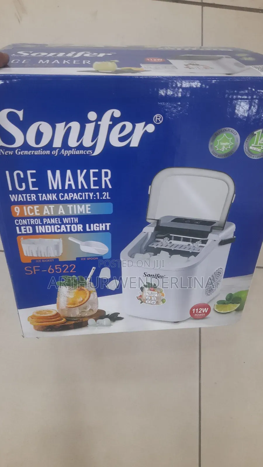 Sonifer Electric Ice Maker Capacity 1.2 L
