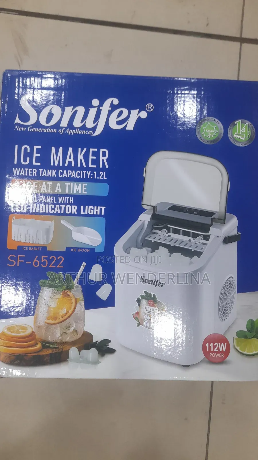 Sonifer Electric Ice Maker Capacity 1.2 L