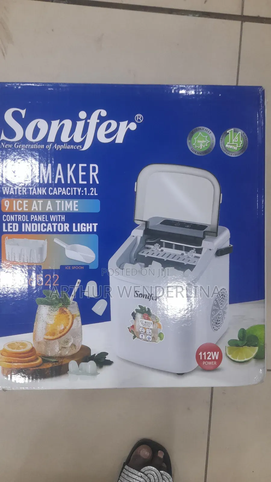 Sonifer Electric Ice Maker Capacity 1.2 L