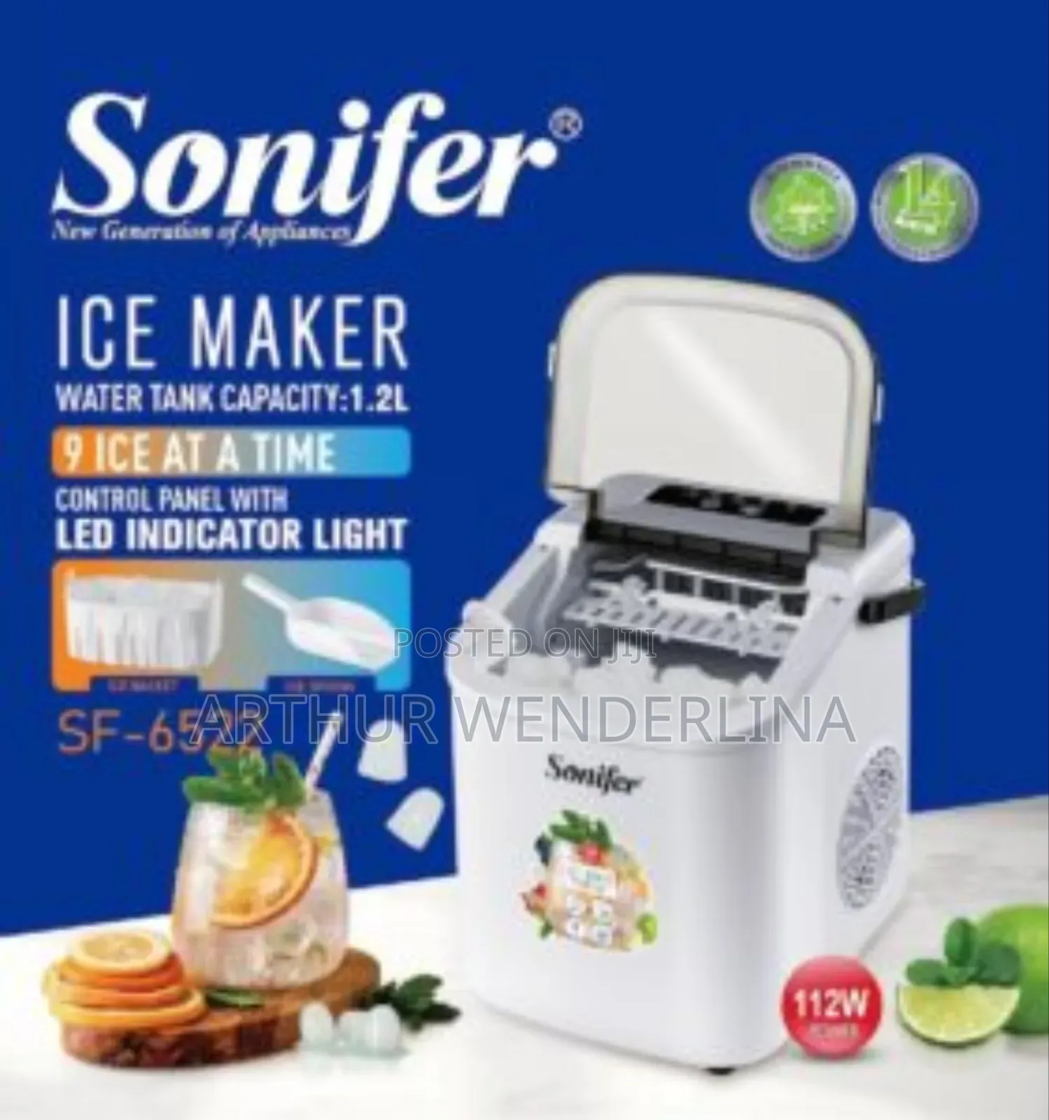 Sonifer Electric Ice Maker Capacity 1.2 L