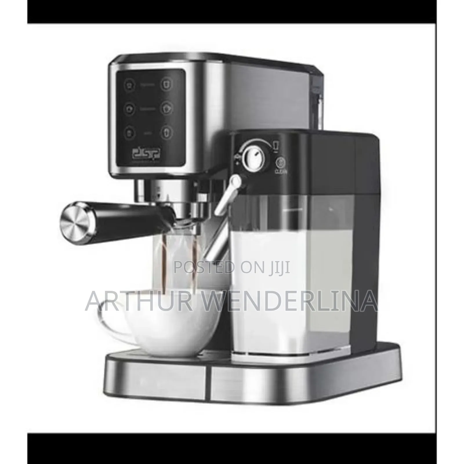 Dsp- Espresso & Latte & Cappuccino Machine 1350watt. Milk Frother -
