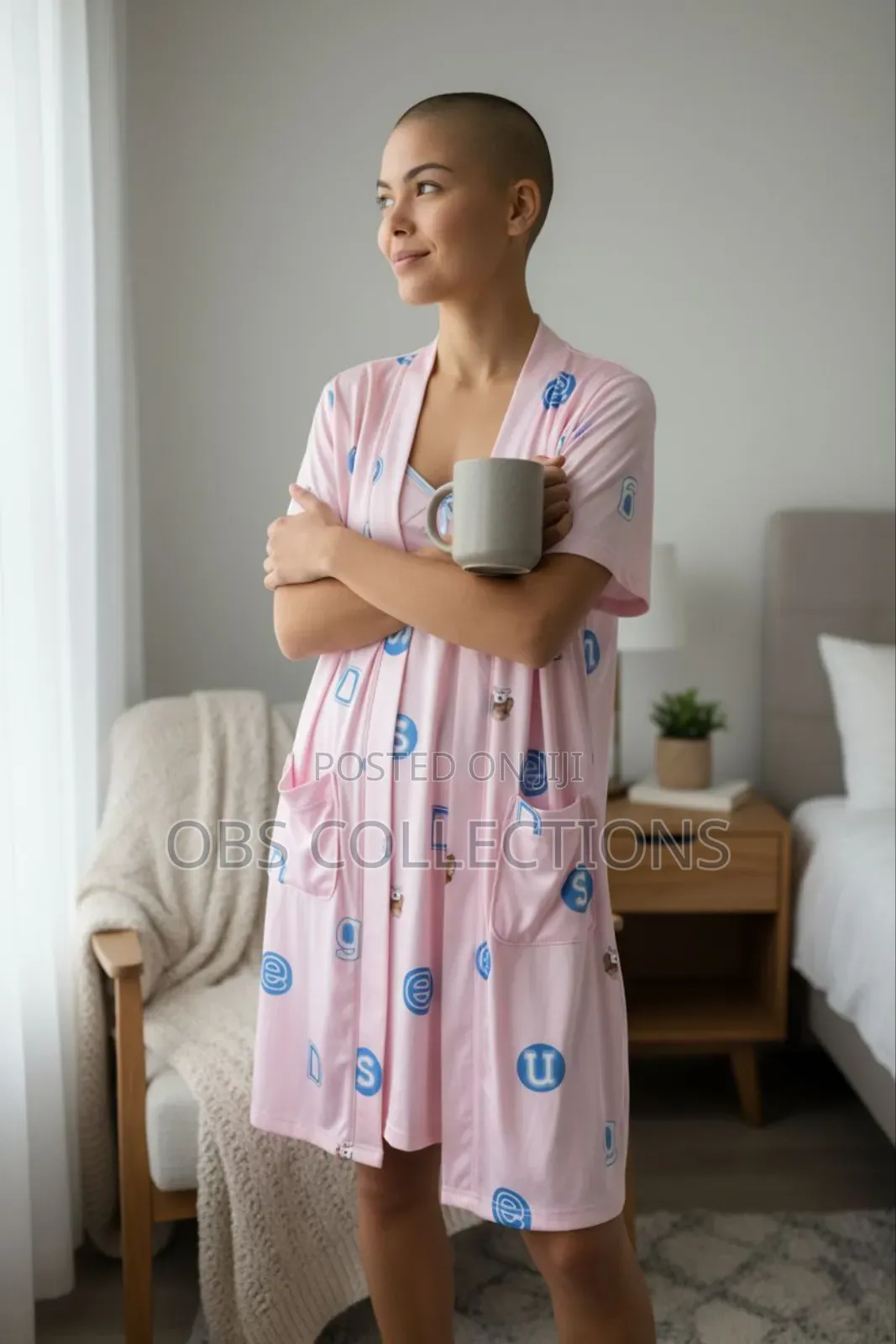 Ladies Sleepwear With Bath Coat