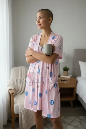 Ladies Sleepwear With Bath Coat