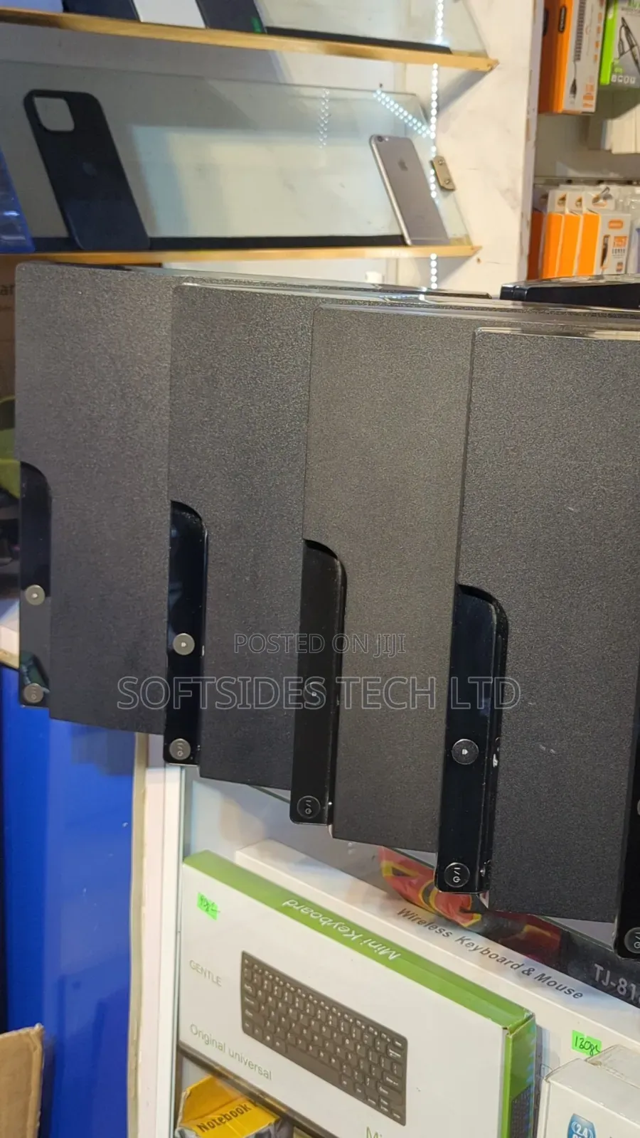 Black Playstation 3 Slim Cute Version With Games and a Controller