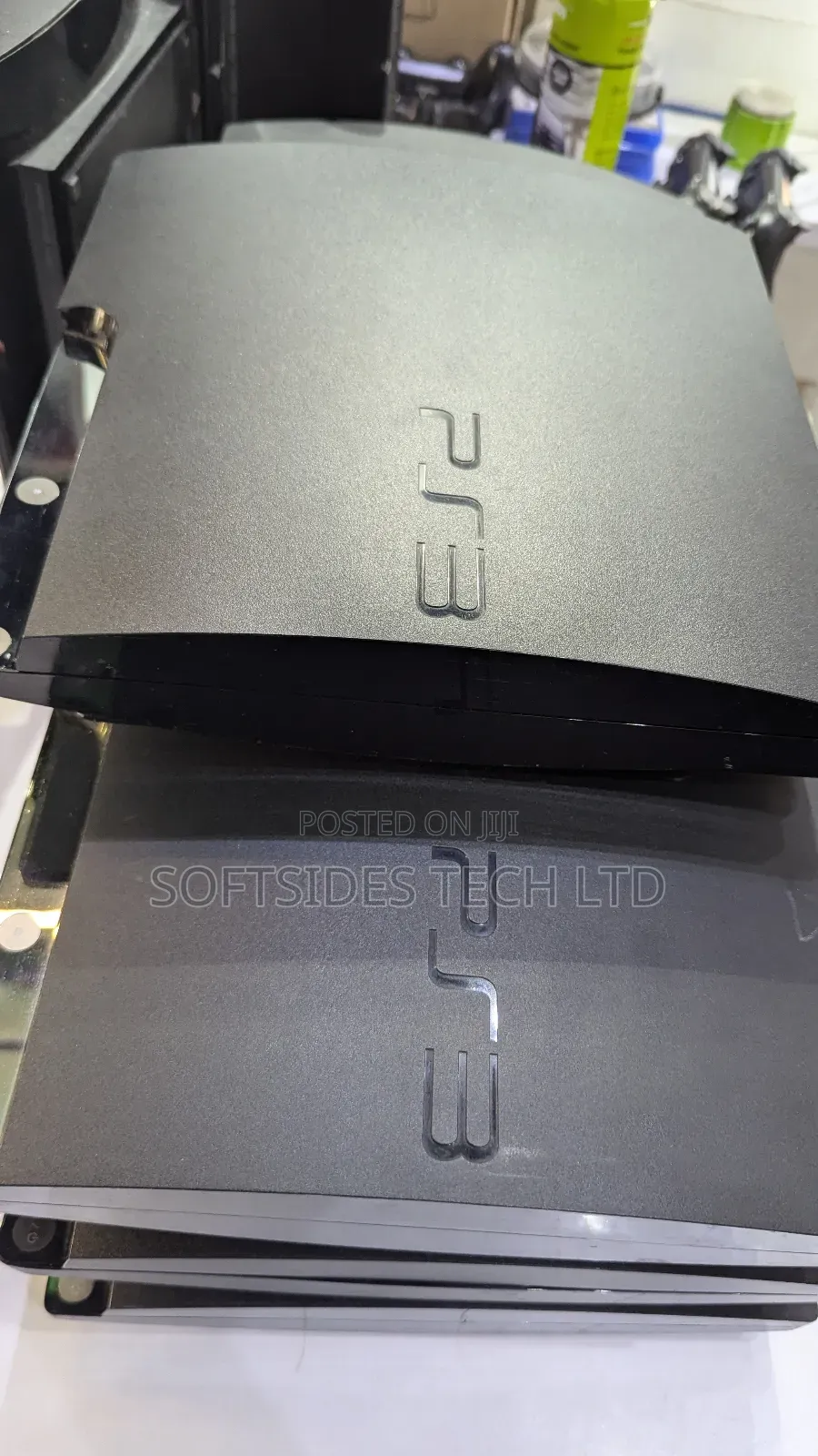 Black Playstation 3 Slim Cute Version With Games and a Controller