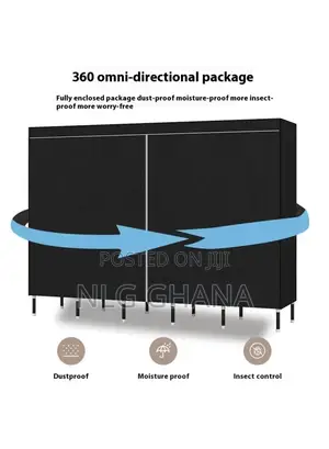 Assembly Wardrobe Non-Woven Fabric Reinforced Steel Frame. Tvx25048