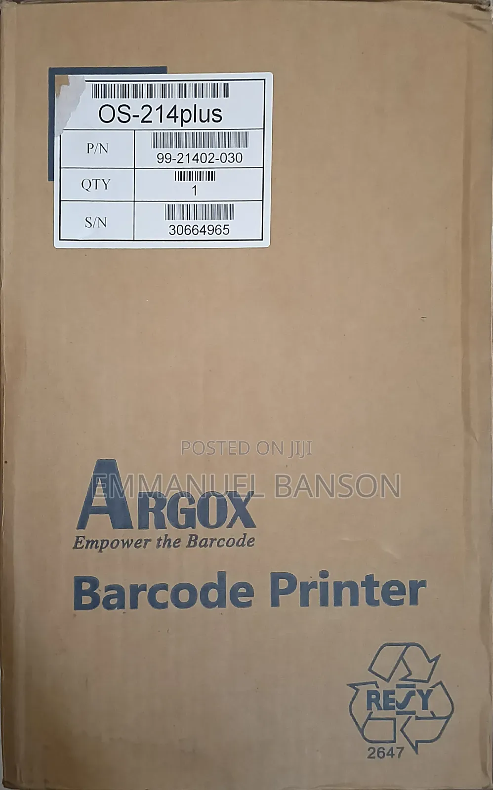 Agrox Barcode Printer for Sale