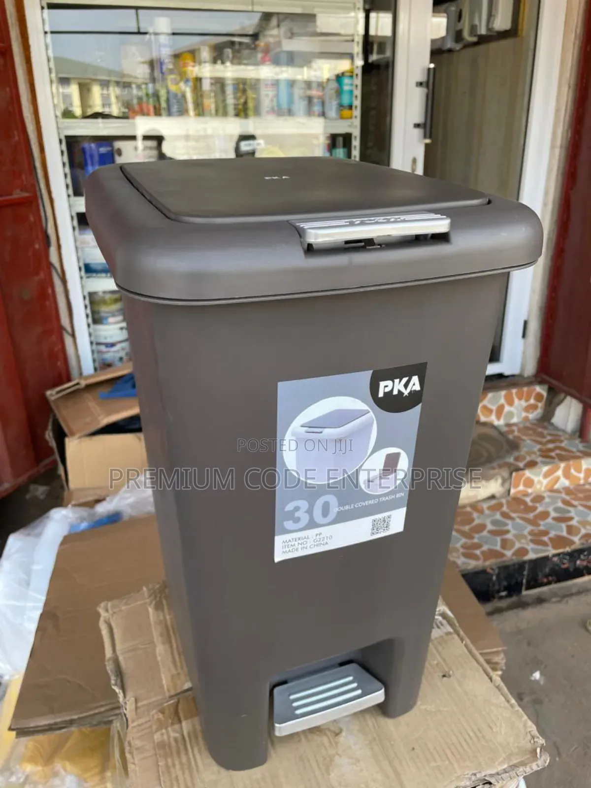 30l Pedal Trash Bin – Double-Covered Waste Bin for Home and Office Use