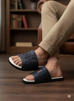 Original D G Slippers Navy Blue