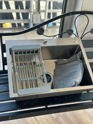Silver Single Cabinet Sink