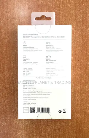 Rock Z21 Transparency Series Fast Charge Data Cable Type-c