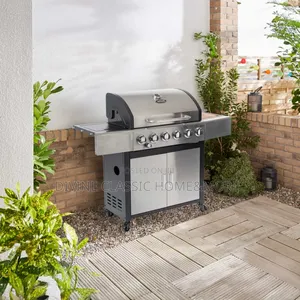 Outback Meteor 6-burner Hybrid Gas Charcoal Bbq With Multi-cook Plate