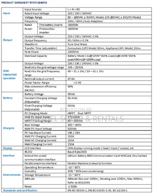 48v 11kw Solar Inverter Super Efficiency Hybrid