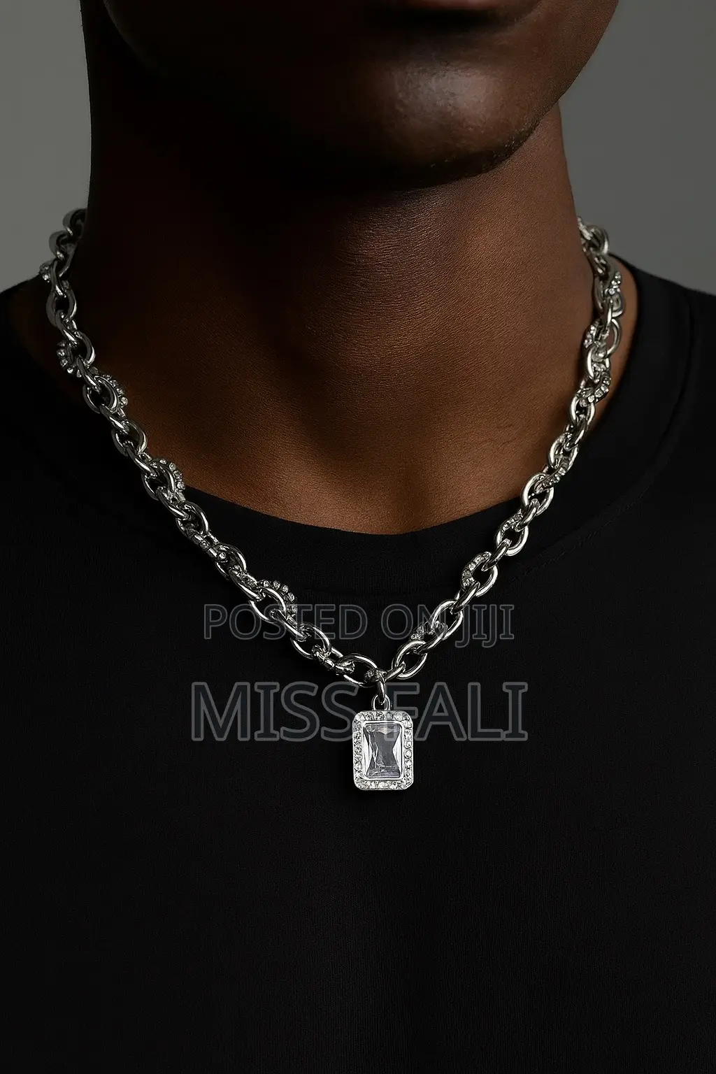 Hip Hip With Inlay Rhinestone Necklace