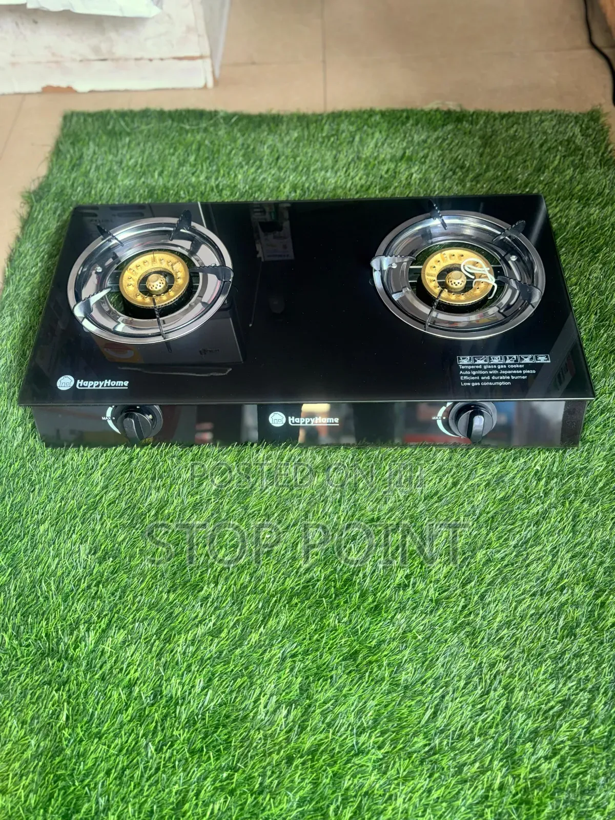 Happy Home 2 Burner Gas Cooker(Glass Type)