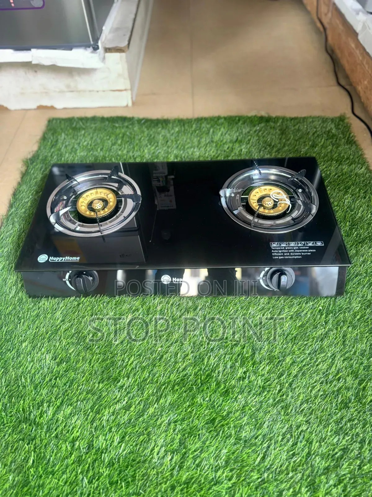 Happy Home 2 Burner Gas Cooker(Glass Type)
