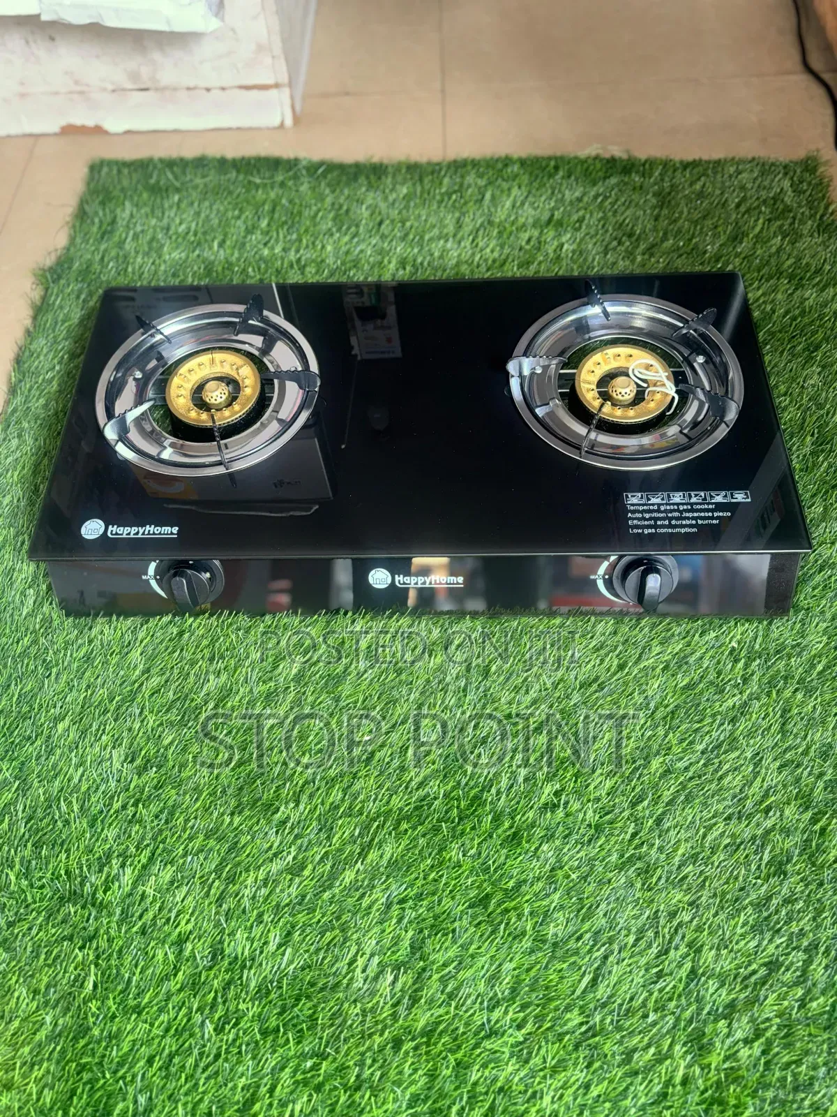 Happy Home 2 Burner Gas Cooker(Glass Type)