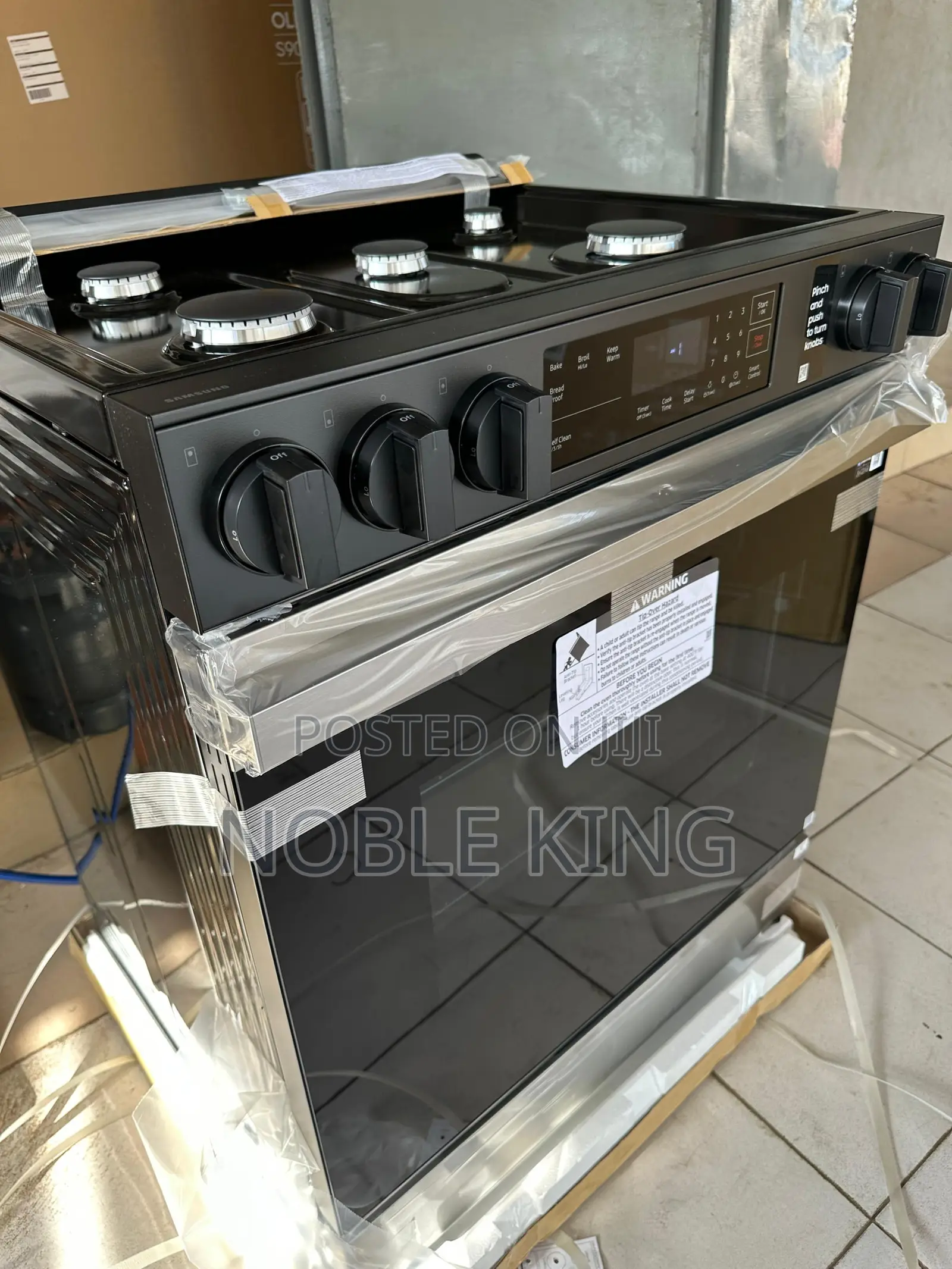 Bespoke Slide-in Gas Range Fingerprint Resistant | Wi-fi | 6.0 Cu.Ft.