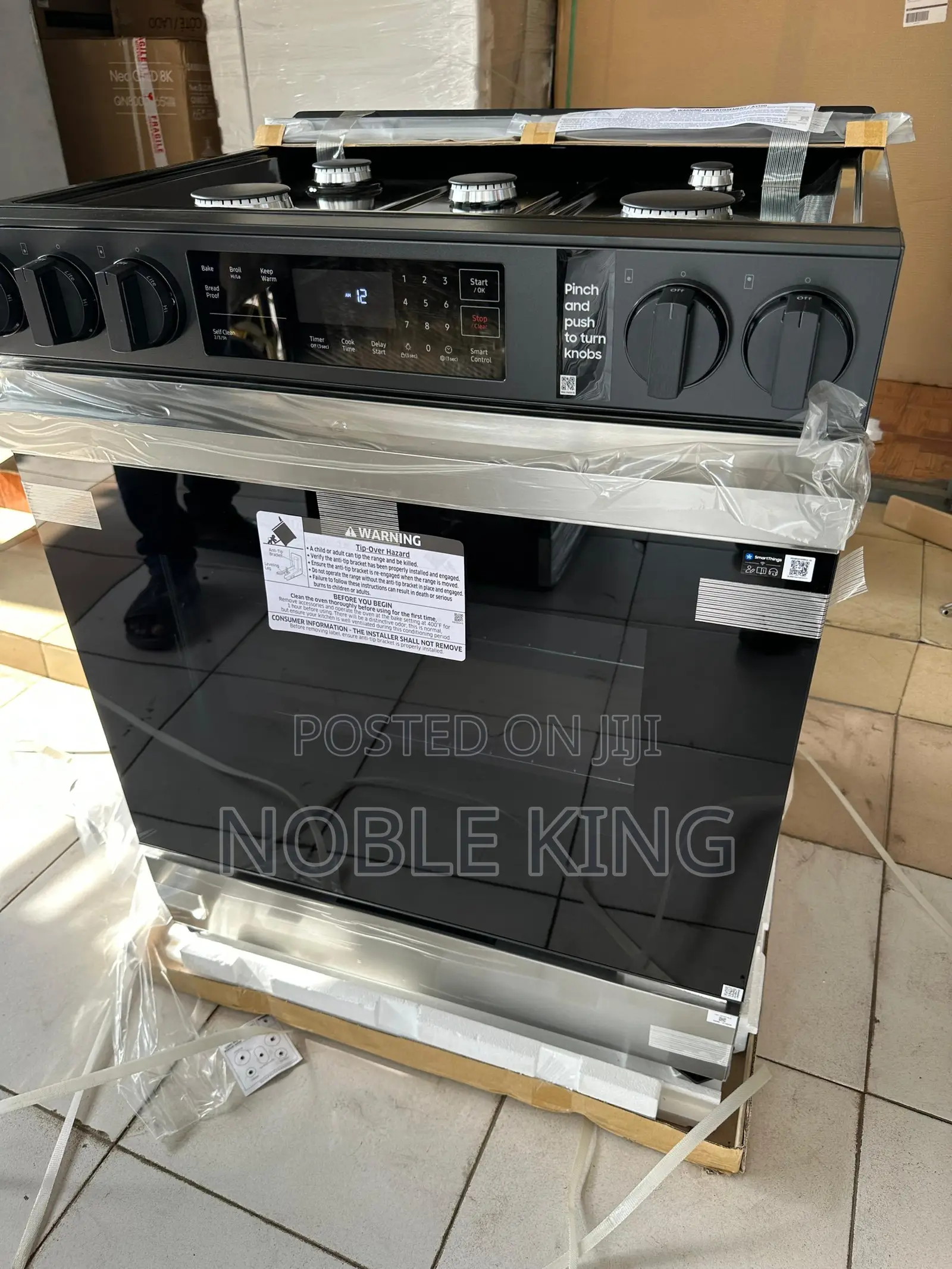 Bespoke Slide-in Gas Range Fingerprint Resistant | Wi-fi | 6.0 Cu.Ft.