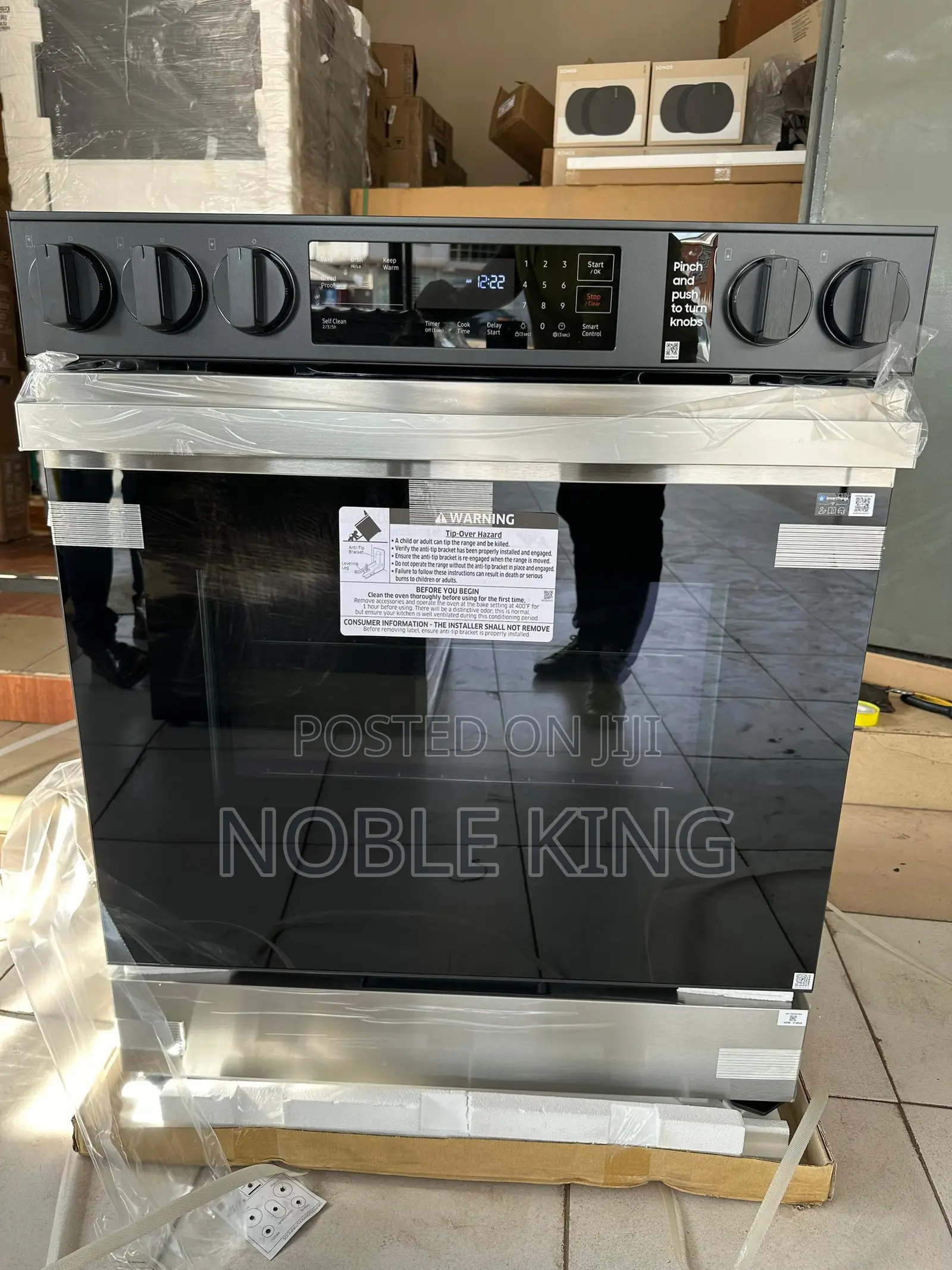 Bespoke Slide-in Gas Range Fingerprint Resistant | Wi-fi | 6.0 Cu.Ft.