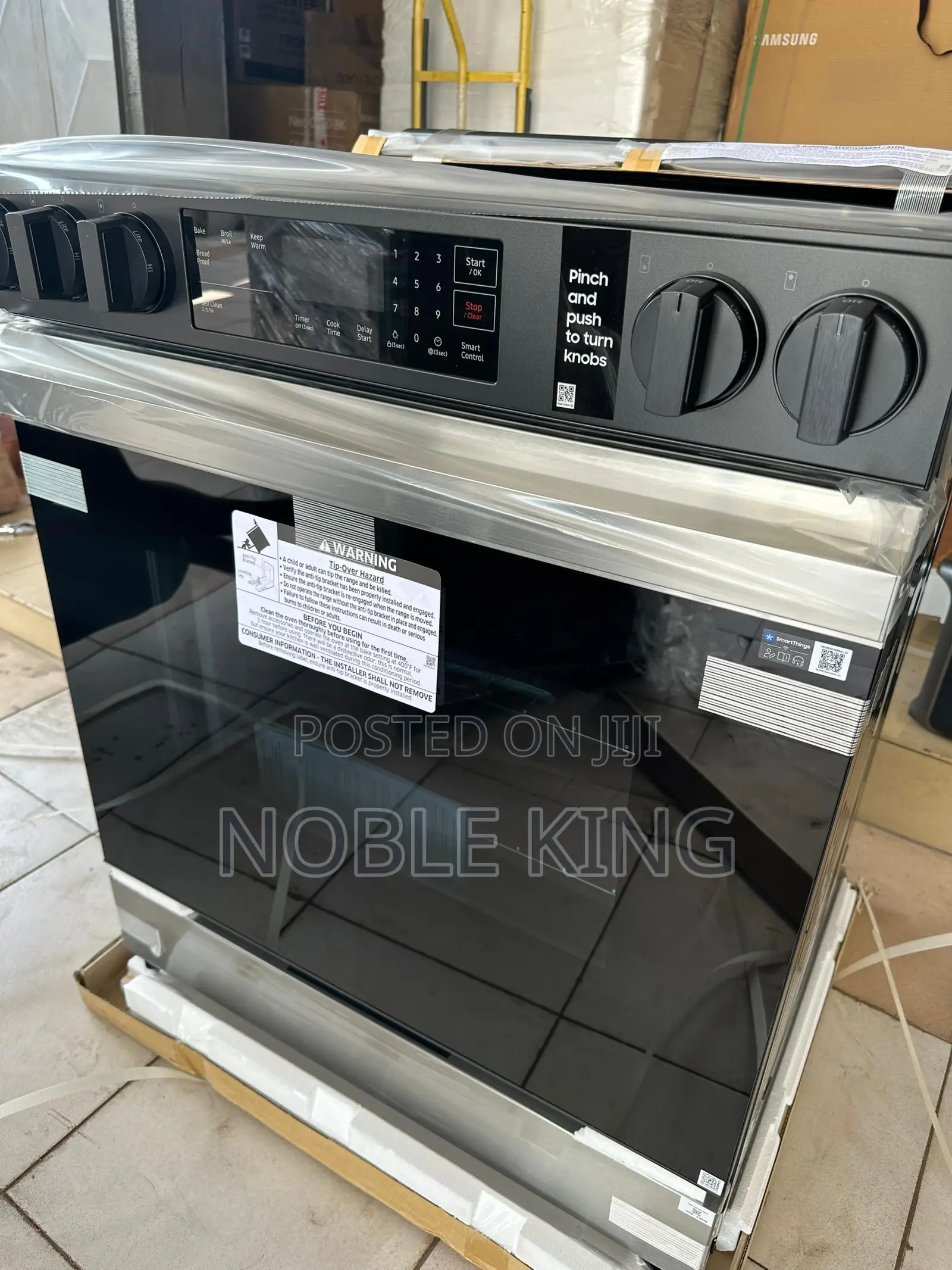 Bespoke Slide-in Gas Range Fingerprint Resistant | Wi-fi | 6.0 Cu.Ft.